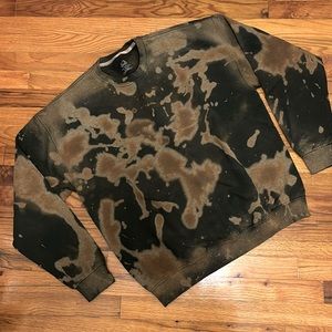 Custom Bleach Dyed Sweatshirt